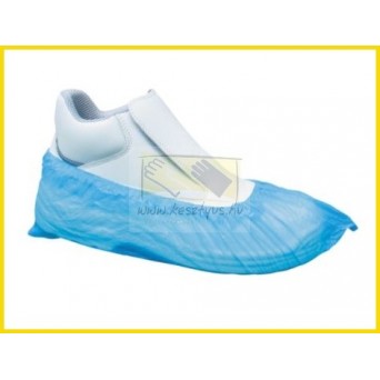 Polietilén ( Nylon ) cipővédő, kék 100 db/1 