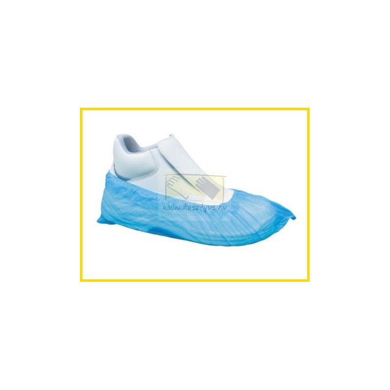 Polietilén ( Nylon ) cipővédő, kék 100 db/1 