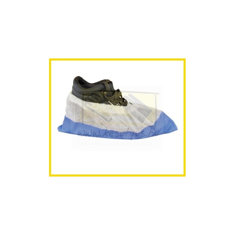 Erősített, Polietilén (Nylon), Polipropilén PE/PP cipővédő, kék cipővédő 50 db/1 